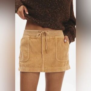 BDG Mel Sporty Corduroy Micro Mini Skirt